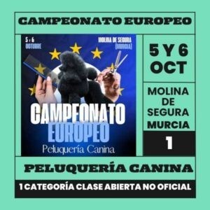 Inscripción Campeonato Peluquería Canina 1 categoría no oficial clase abierta